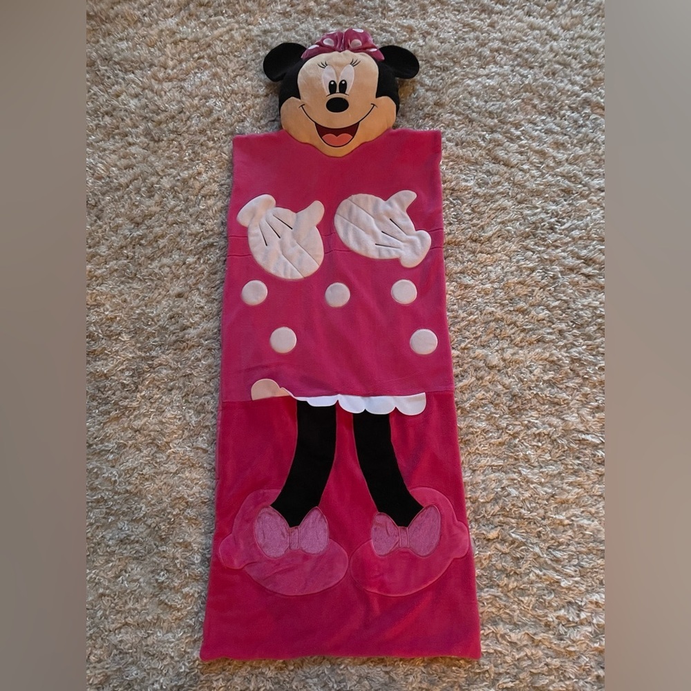 Disney Minnie Mouse Plush Toddler Nap Mat Pink Preschool Girl